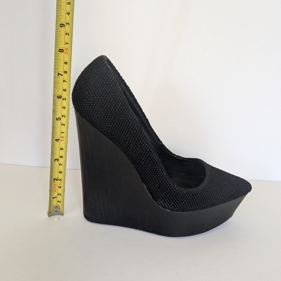 Theyskens Theory Black Platform Shoes 38 - Picture 3 of 7